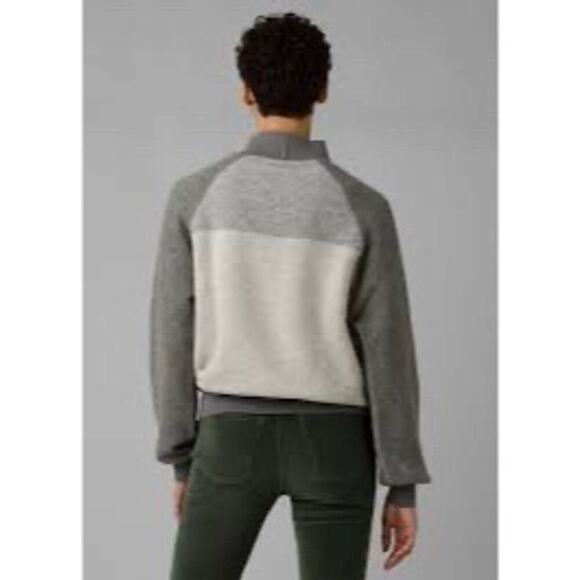 Prana Women's Flint Brook Pullover Sweater M Multicolor Mock Neck Long Sleeve - Picture 6 of 7
